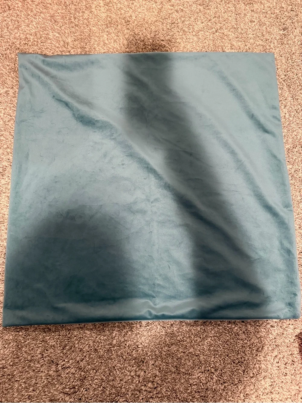 Turquoise Velvet Throw Pillow Covers - Set of 2- 24inx24in